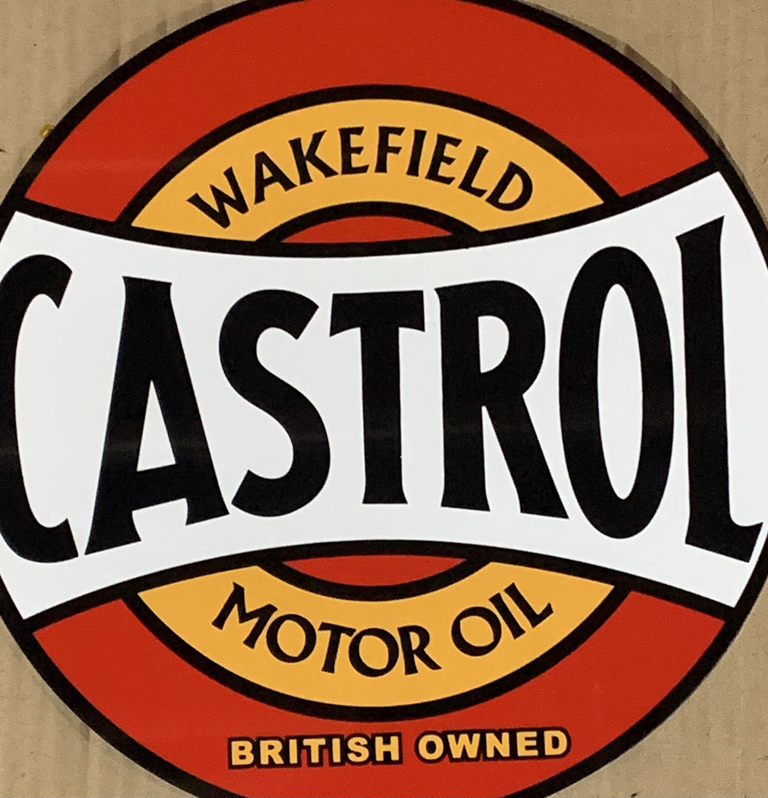 Vintage Style castrol wakefield motor oil Steel Metal Top Quality Heavy ...