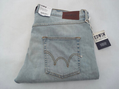 EDWIN ED-55 Herren Jeans Hellblau Denim 11oz   Größe W38-40 L34   UVP 145-225£+