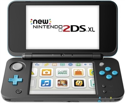 NEU 2DS XL Konsole mit Netzadapter schwarz & türkis vergünstigt gebraucht Nintendo 3...