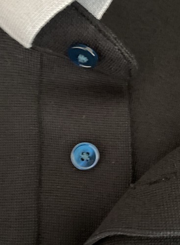 Theory Męska koszulka polo Kayser Baltic Anemone Milano Krótki rękaw XXL Nowa z metką - Zdjęcie 10 z 10