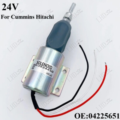24V Stop Solenoid 04225651 0422 5651 For Cummins Hitachi 2001ES-24》
