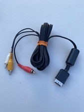 Sony PS1 And PS2 OEM AV Audio TV Video Black Cable Connector Cord