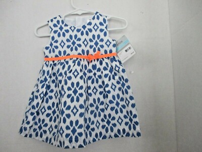 white and blue sundress