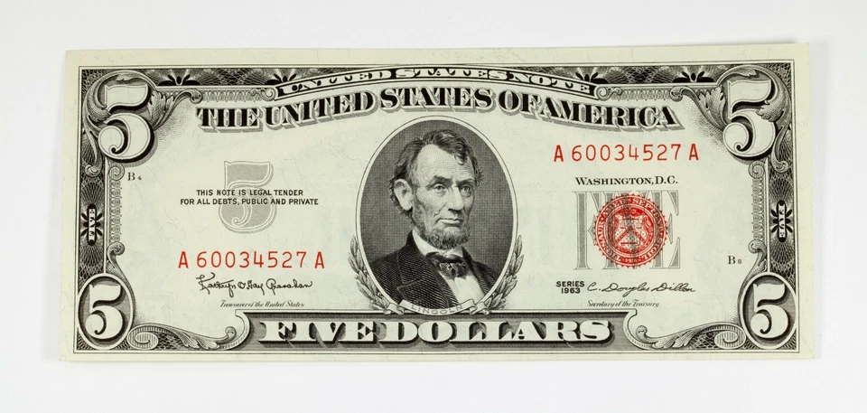 Lot of 2 Consecutive 1963 Red Seal United States Notes Choice to Gem BU - Image 3 of 4