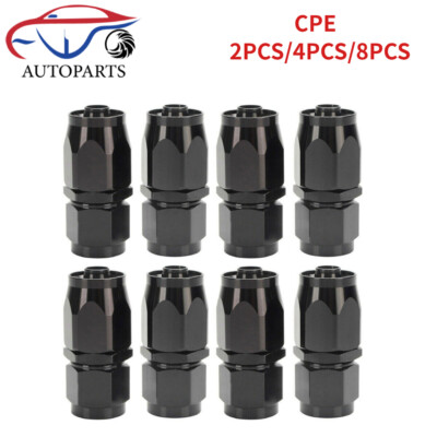 2/4/8pcs 6AN/8AN/10AN Straight Swivel Hose End Fitting Adaptor For CPE Hose