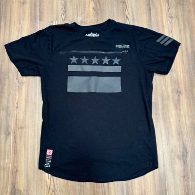 Bushwick New York Company flag  LTD EDT 23 Stars Stripes Zipper Shirt..