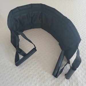Sturdy Black Nylon Bed Transfer Sling for Fallen Patient Elderly Seniors Safety