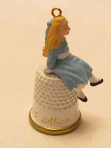 1995 Alice In Wonderland 1st in Series Thimble Miniature Hallmark Ornament NIB - Picture 7 of 11
