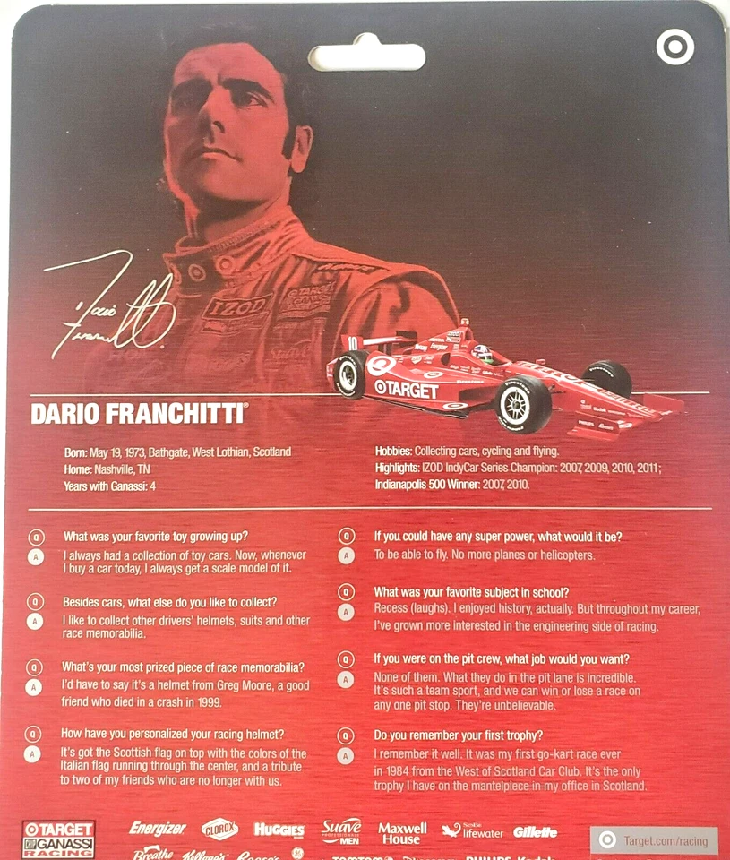 DARIO FRANCHITTI 2013 IZod IndyCar Series 🔥FIRMADO🔥 Foto 4 de 4
