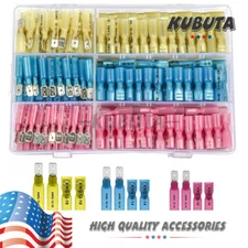 220pcs Waterproof Heat Shrink Spade Male & Female Wire Terminals Connectors Kit