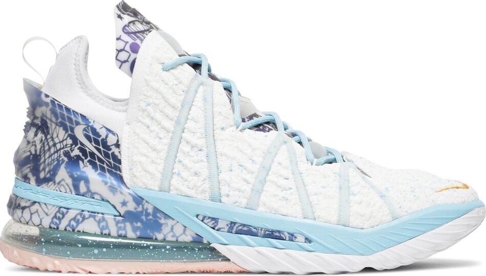 NIKE LEBRON 18 REFLECTIONS ナイキ レブロン リフレクションズ Size 6.5 - Nike LeBron 18 Reflections Flip for sale online