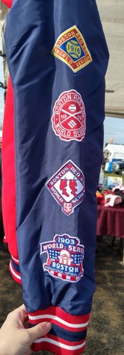 XL NWT MLB Boston Red Sox World Series Champions 9X Varsity ZipUp Jacket SZ XL - Picture 16 of 16
