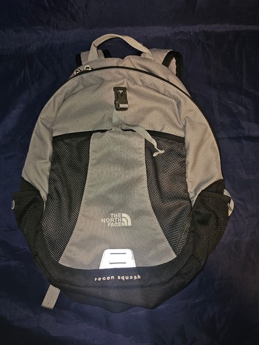 The North Face Recon Squash Youth Backpack Grey gray used hole clean