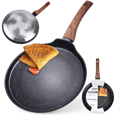 Bratpfanne für Pfannkuchen Pfannkuchenpfanne Crepes-Pfanne Bratpfanne 24 cm