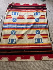True Vintage Large Queen Wool Blend Blanket needs Work