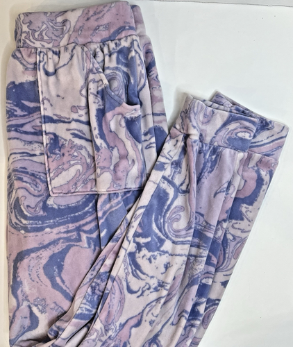 Cat & Jack Girls Size XL 14-16 soft Purple Tye Dye Swirl Lounge Pants Pockets