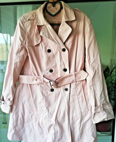Schöner rosa Trenchcoat Gr. 40, mit Gürtel, toll für Frühling