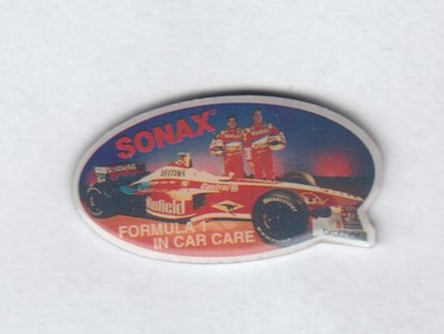 Sonax Pin Formula 1 Race Car With Veltins Advertisement