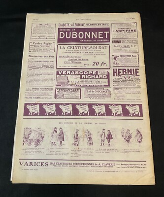 Ancien Journal L’Illustration N°3744 Du 5 Décembre 1914 – Collection, WW1