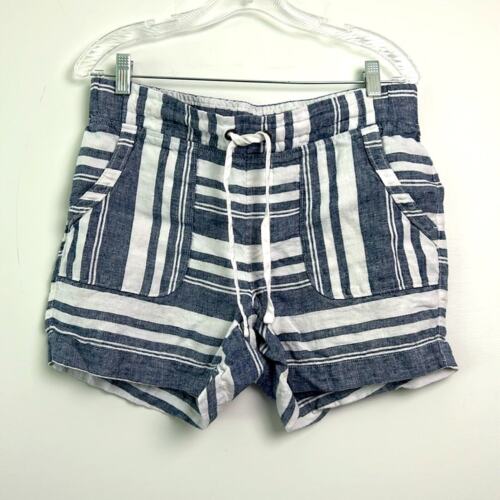 Athleta | Leinen gestreifte Shorts Gr. 10