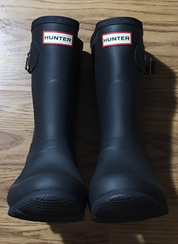 Hunter Original Rain Boots Women Size 7 US Charcoal Gray NWOB