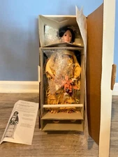 Danbury Mint Judy Belle Morning Song Native American Bride Doll w/Stand & C.O.A.