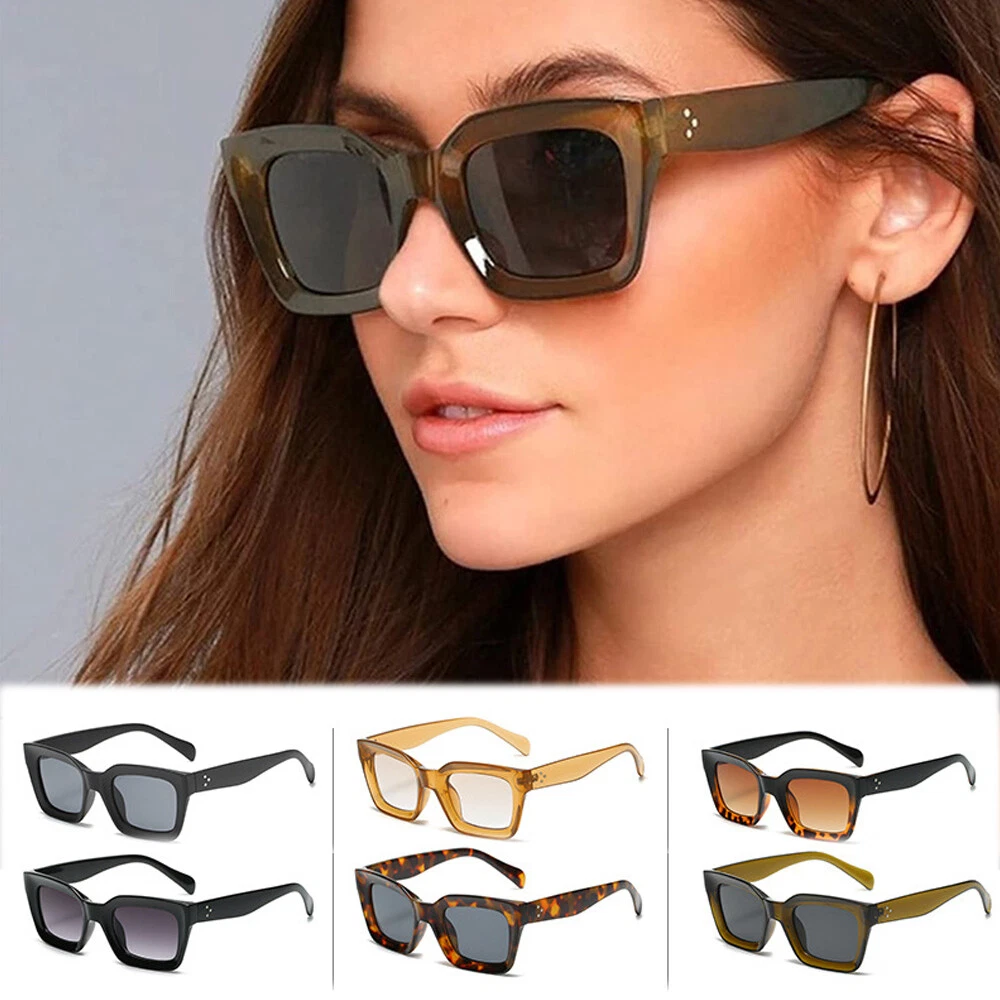 Sleek Modern Square Premium Design Men Women Unisex Designers Sunglasses Shade