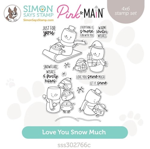Pink & Main LOVE YOU SNOW MUCH Stamp Set, Stamptember 2023, Simon Says ...