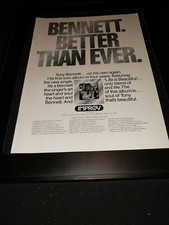 Tony Bennett Life Is Beautiful Improv Records Rare Promo Poster Ad Framed! #2