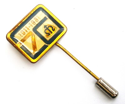 B231) Metra 1911-1981 Elektrische Messgeräte Vintage Anstecknadel Abzeichen