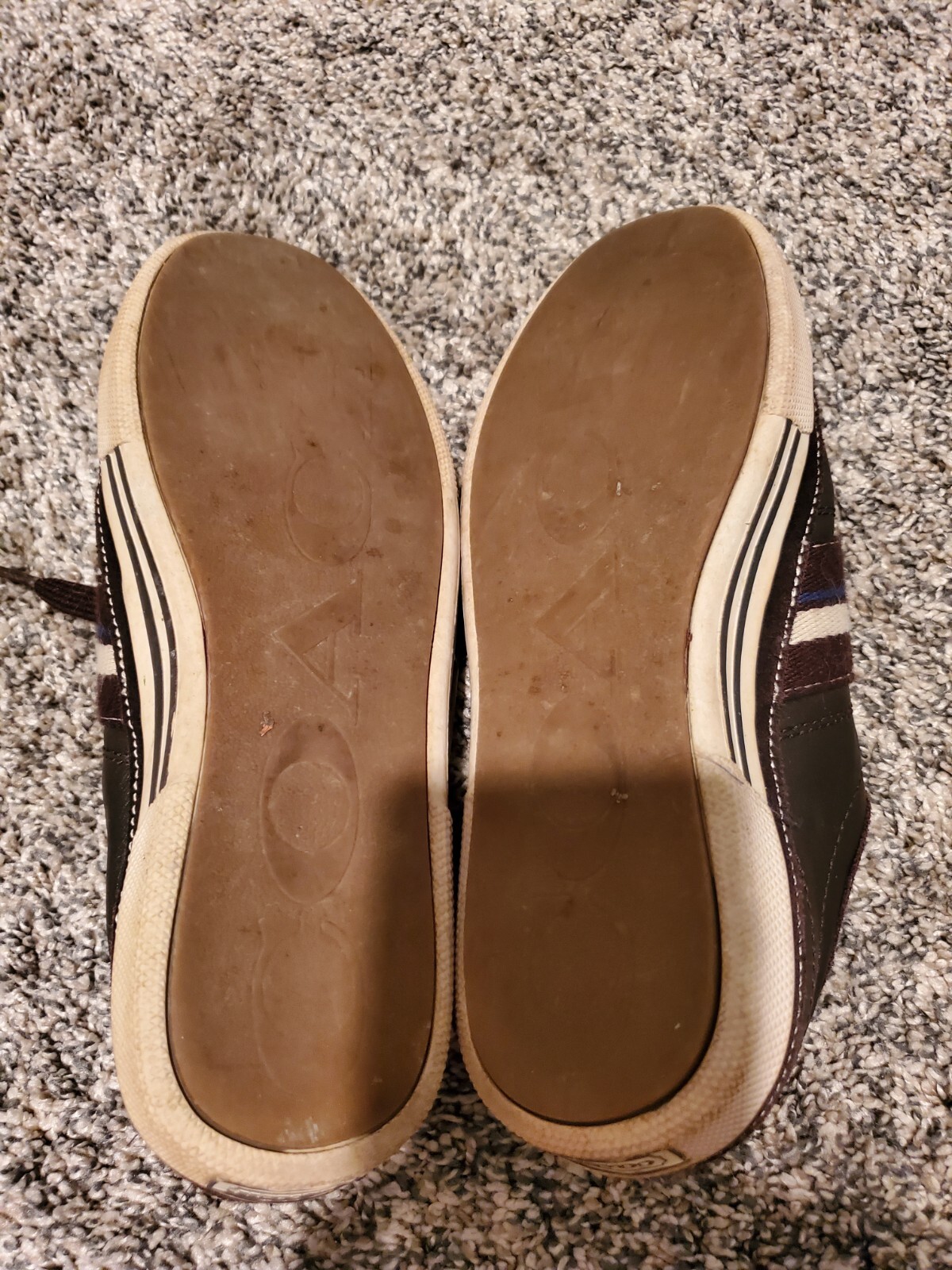 Coach Brad Brown Leather Tennis Shoes Sneakers 7 Gem