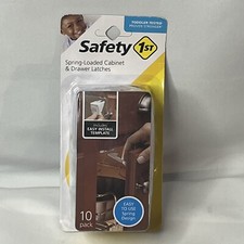 Safety 1st Cabinet and Drawer Latches, 10 Pack Child Safety Locks Baby Proof New