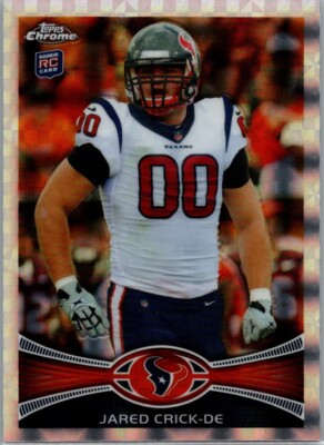 2012 Topps Chrome X-Fractor RC #11 Jared Crick Nebraska Cornhuskers Texans