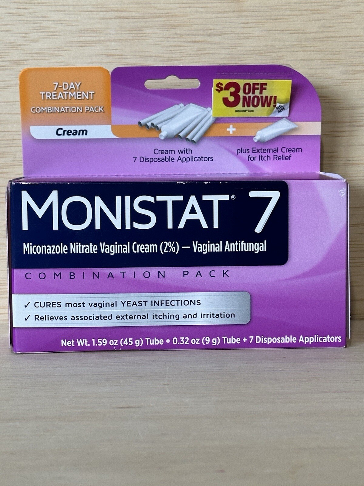 MONISTAT 7 COMBINATION PACK VAGINAL ANTIFUNGAL EXP. 3/27 | eBay