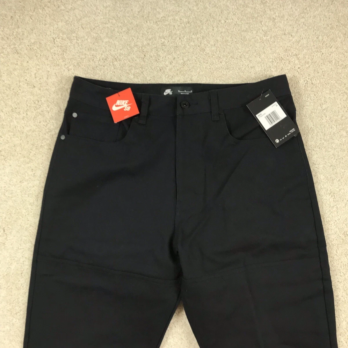 Nike SB Mens 32 Leo Baker Skateboarding Pants CT3543 010 Black New