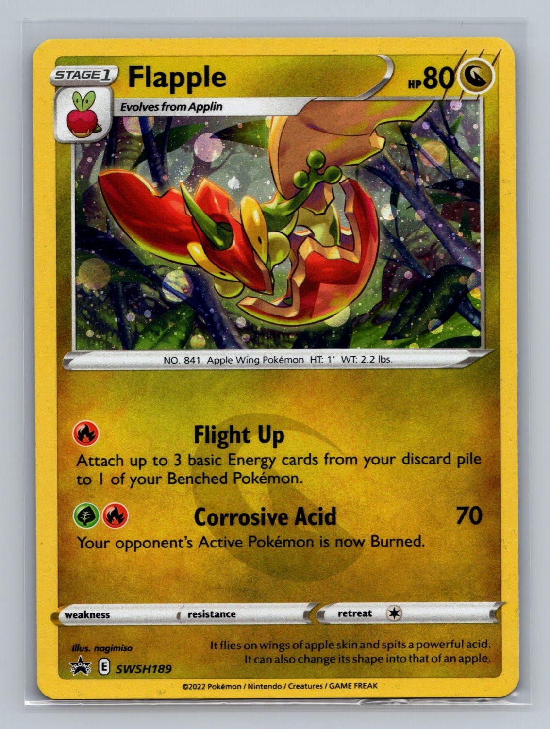 Flapple SWSH189 Holo Promo Sword & Shield Promo Pokemon Lightly Played