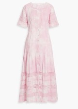 NWT Loveshackfancy Pink Romantic Midi Crochet Dress