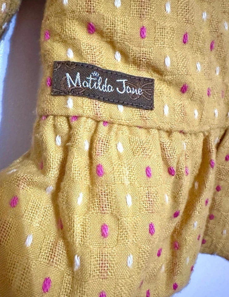 Chaqueta Matilda Jane Niña Talla 4 Mostaza Tweed Vieira con Forro Woodland Foto 4 de 4