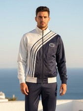 Penn State Nittany Lions Russell Athletic Track Jacket Y2K Colorblock Navy White