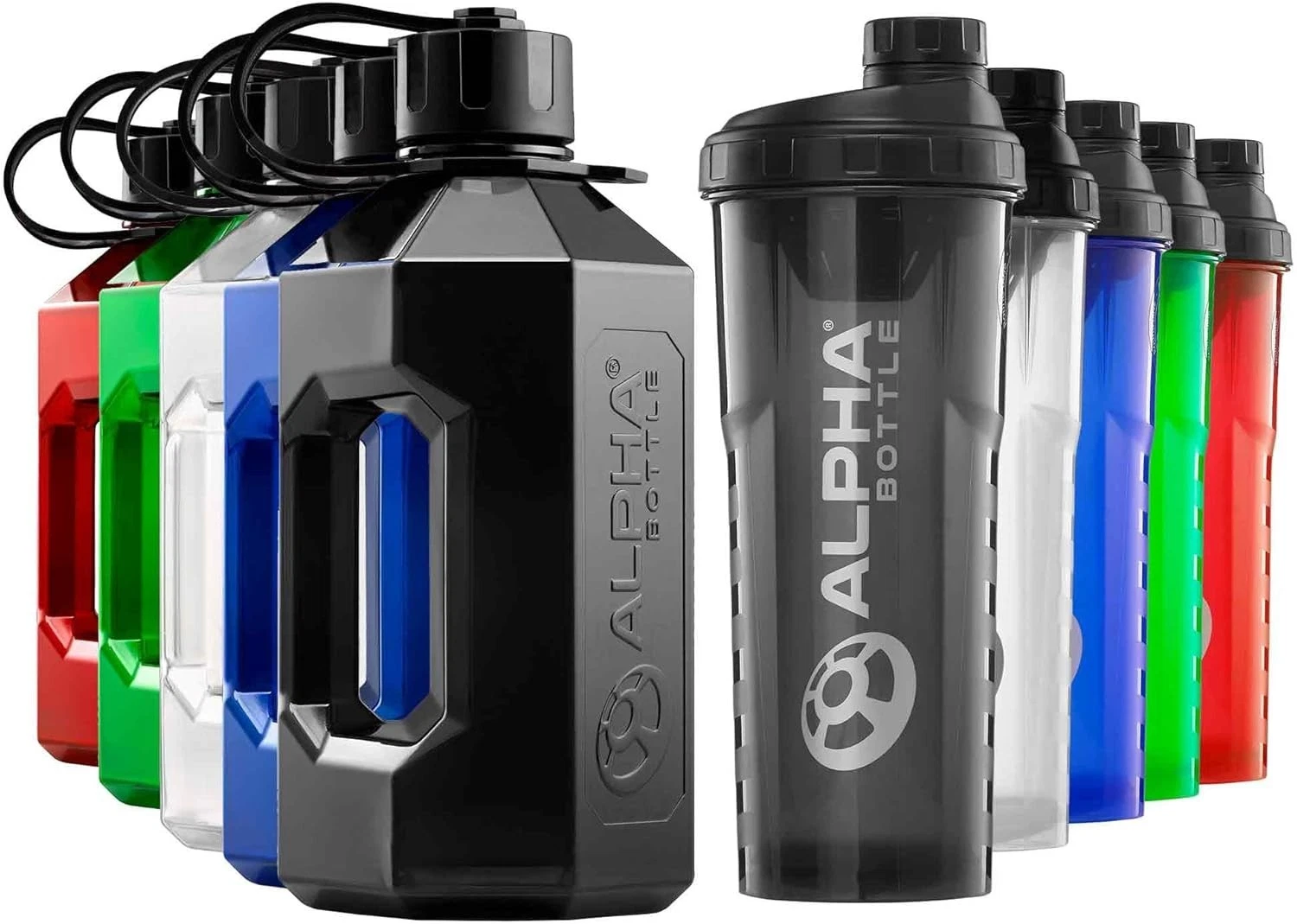 Alpha Designs 2 Pack Water Bottle (2.4L) & Protein Shaker Bottle (1L) Bundle
Opens in a new window o