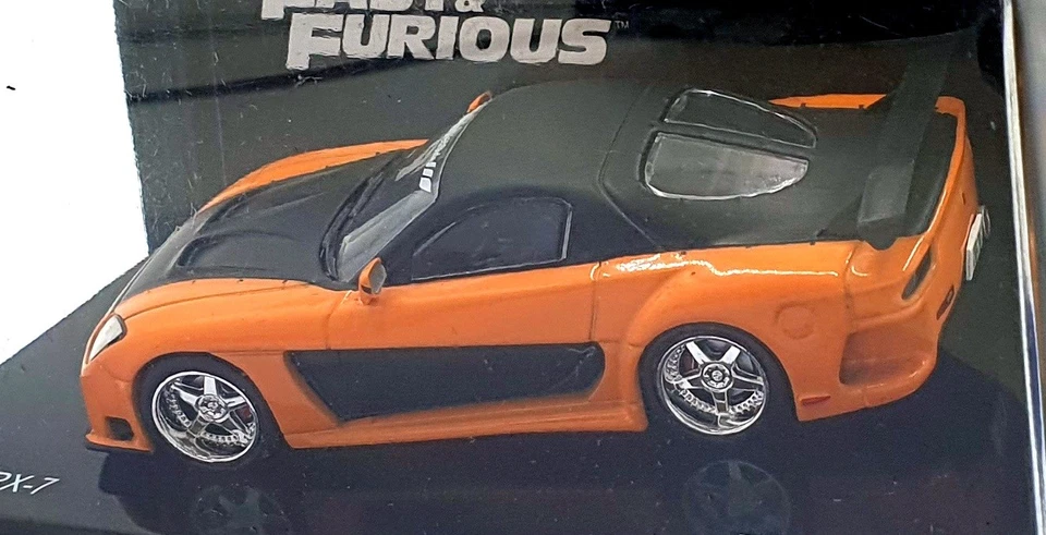 DeAgostini 1/43 Scale F220CMC021 - Fast and Furious Mazda RX-7 - Orange/Black - Image 2 of 4