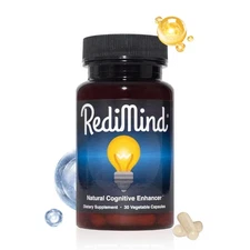RediMind Natural Cognitive Enhancer 30 Caps-Focus-Memory-Brain Health