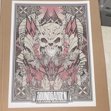 Soundgarden Concert Poster Riviera Theater Chicago Jan 30, 2013 Signed 26/170