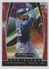 2019 Panini Chronicles Titan Ruby Wave Prizm 82/199 Fernando Tatis Jr #3 0us5