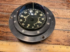 VINTAGE RITCHIE 3" DASH MOUNT LIGHTED COMPASS