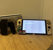 Nintendo Switch OLED Zelda: Tears of the Kingdom Edition Console w/ 2 Mario game