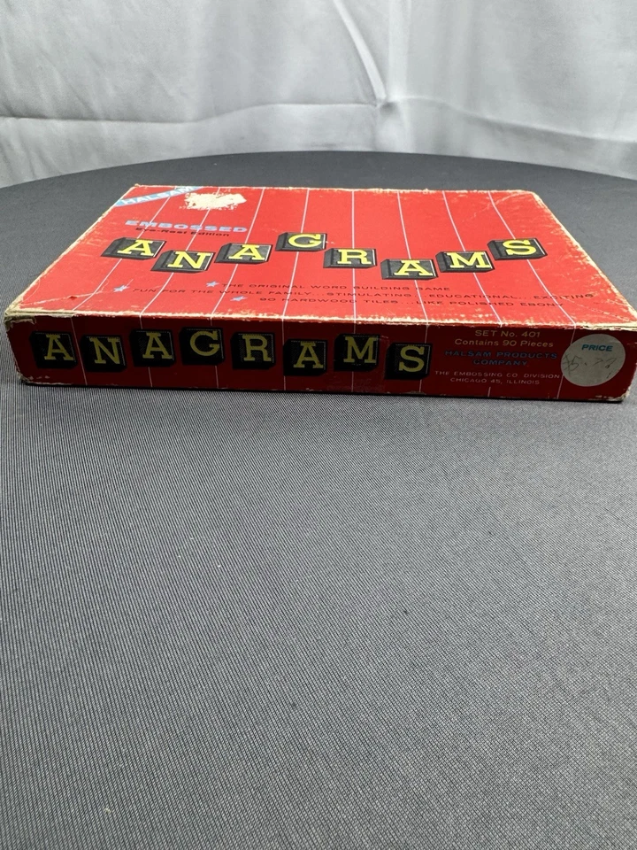 Vintage Anagrams Embossed Edition Word Game – Missing 10 Tiles - Image 3 of 3