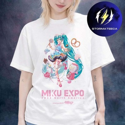 HATSUNE MIKU EXPO 2016 フルグラフィックTシャツ L Miku Expo 2026 Merch Usa & Canada North American Tour T-Shirt | eBay