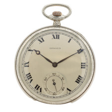 Antique Howard Roman Dial Pinstripe Mechanical Pocket Watch Series 7 14k GF