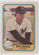 1981 Fleer Rich Gossage #89 HOF 0b3
